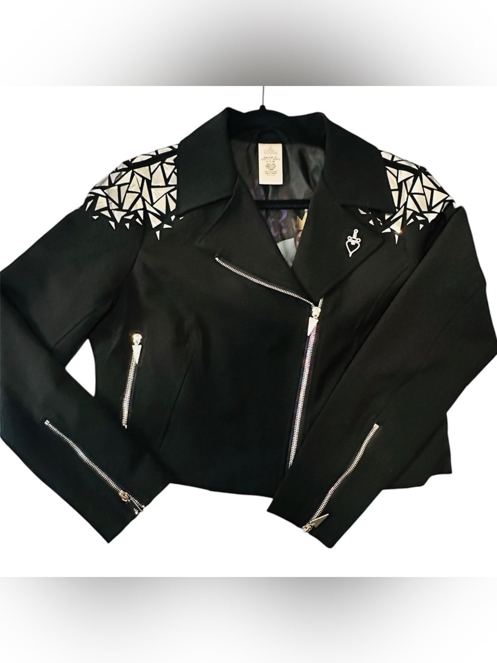 Disney Evil Queen Black Moto Jacket